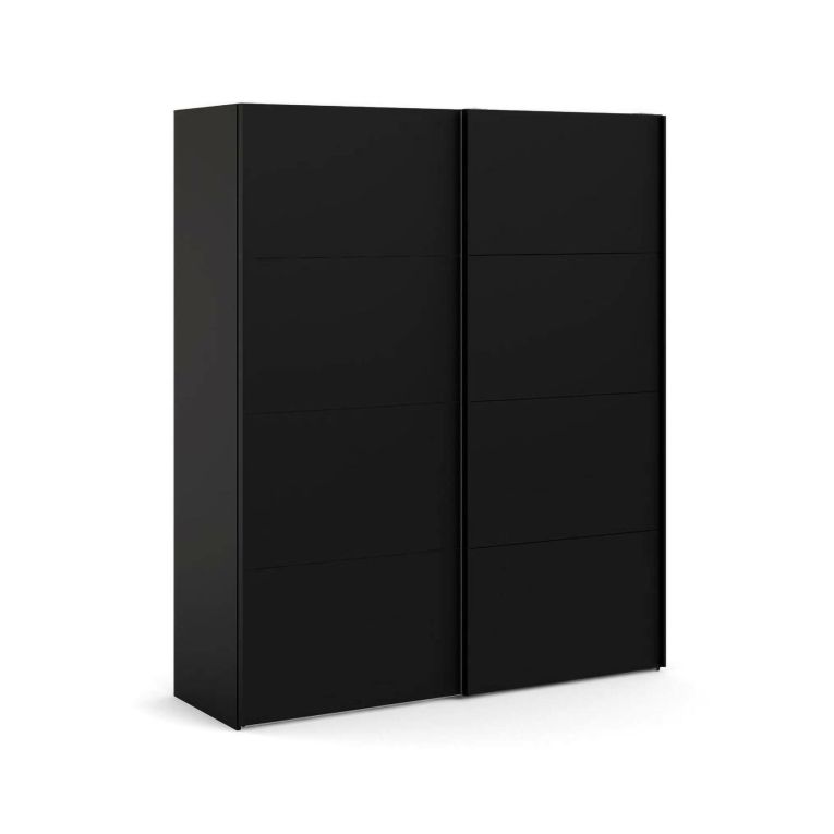 Guardaroba 2 ante scorrevoli nero 182x220h cm - Badesse