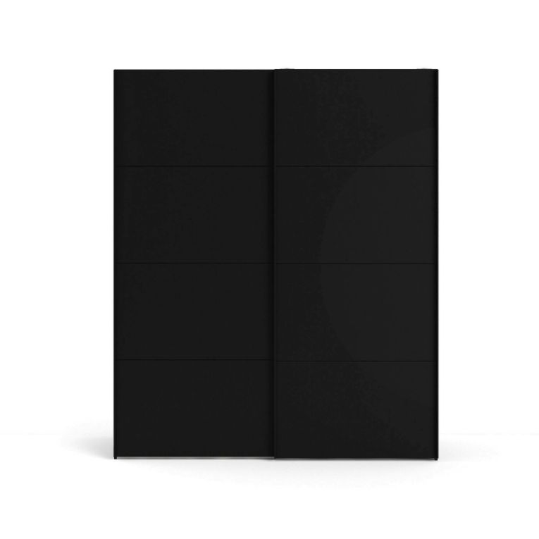 Guardaroba 2 ante scorrevoli nero 182x220h cm - Badesse