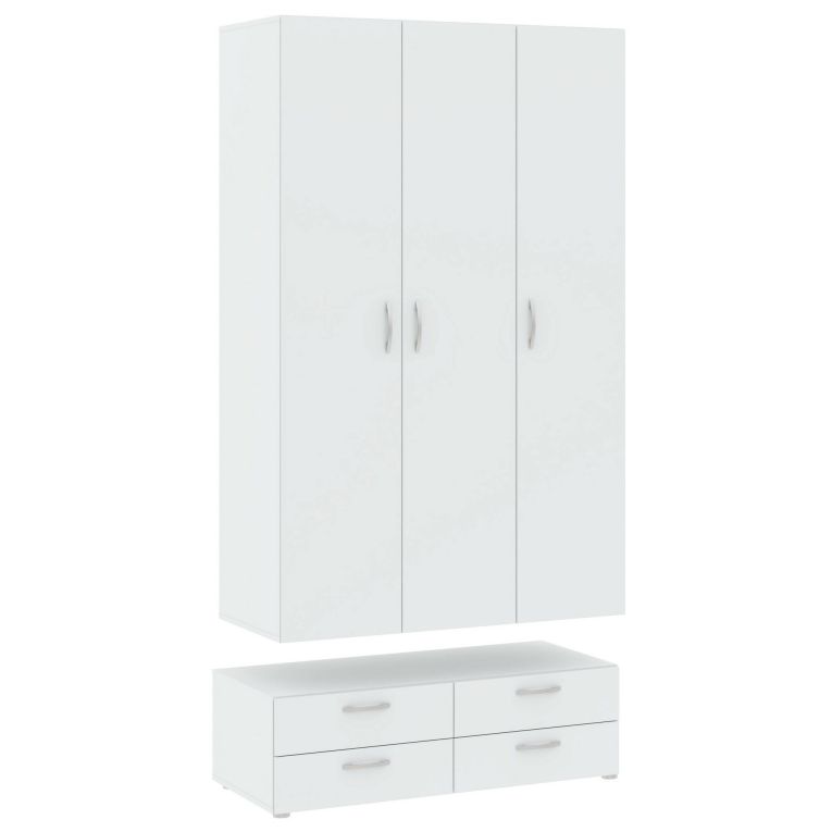 Guardaroba 3 ante bianco 110x214h cm - Randazzo