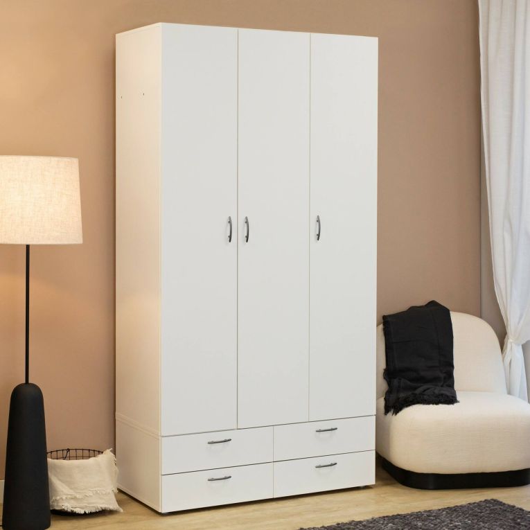 Guardaroba 3 ante bianco 110x214h cm - Randazzo