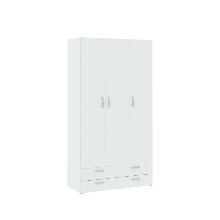 Guardaroba 3 ante bianco 110x214h cm - Randazzo