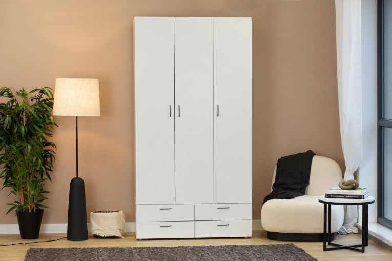 Guardaroba 3 ante bianco 110x214h cm - Randazzo