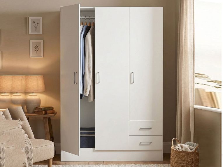Guardaroba 3 ante bianco 120x170h cm - Anci