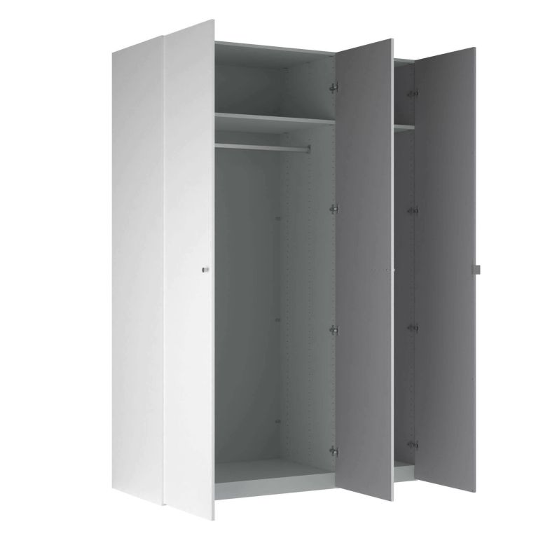 Guardaroba 3 ante- bianco salvaspazio 150x218h cm - Arce
