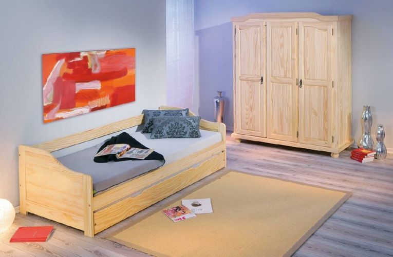 Guardaroba 3 ante- Marrone Rovere Appendiabiti 4 Ripiani 150x180h cm, 3 Ante - Calosso