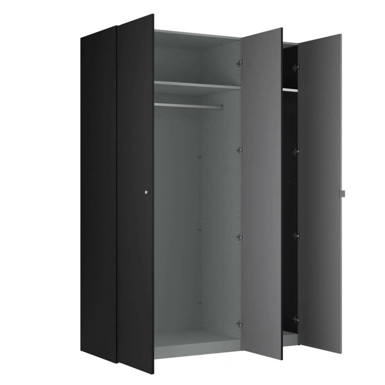 Guardaroba 3 ante- nero salvaspazio 150x218h cm - Arce