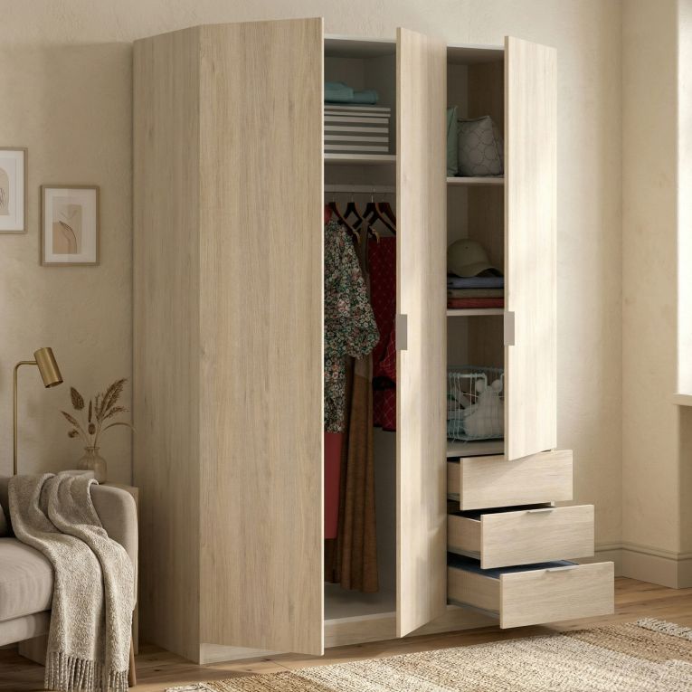 Guardaroba 3 ante rovere 121x184h cm - Astru