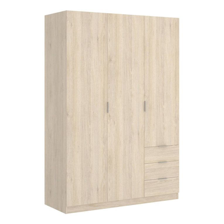 Guardaroba 3 ante rovere 121x184h cm - Astru