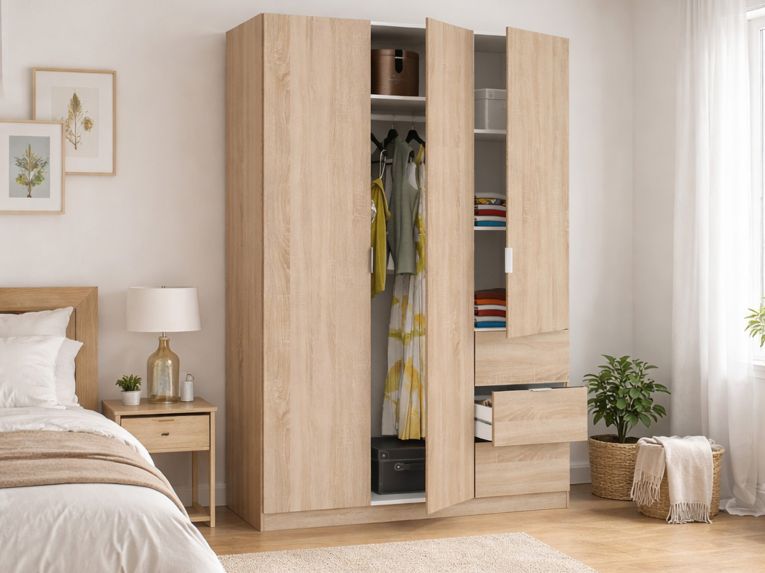 Guardaroba 3 ante rovere 135x200h cm - Ade
