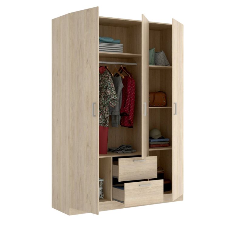 Guardaroba 3 ante rovere 150x215h cm - Ales