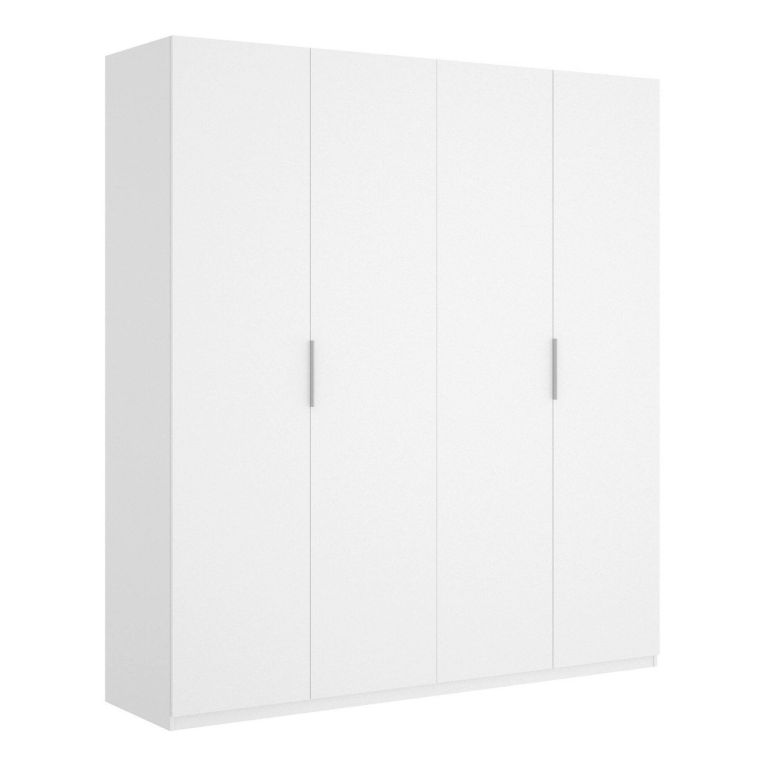 Guardaroba 4 ante bianco lucido 180x204h cm - Iuventas