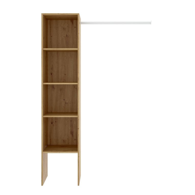 Guardaroba 4 ripiani effetto legno 137x185h cm - Adler