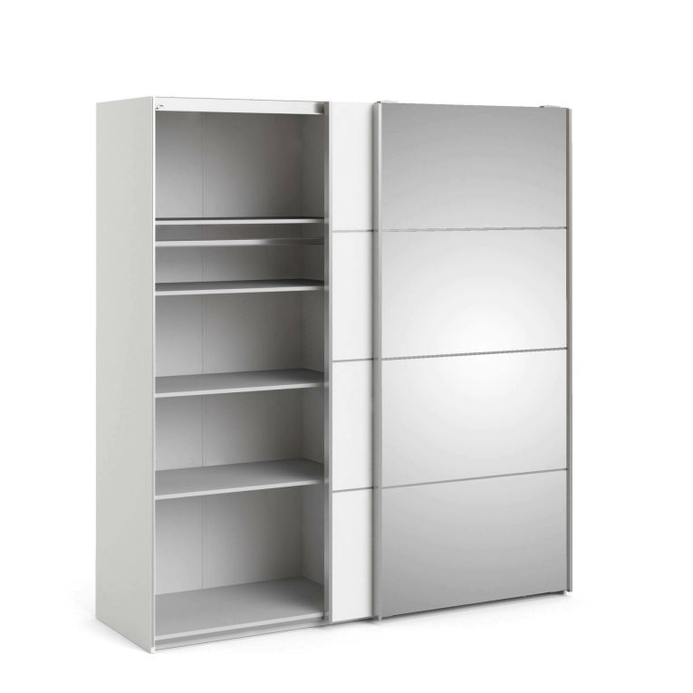 Guardaroba 5 ripiani bianco 182x201h cm - Cerreto