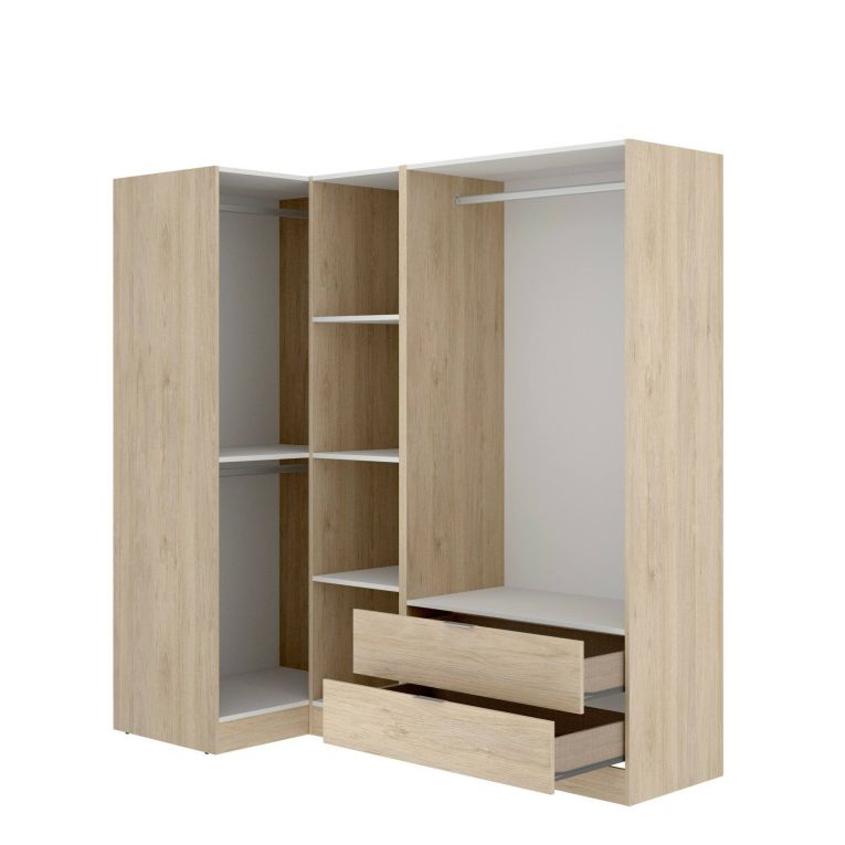 Guardaroba angolare moderno rovere 173x184h cm - Efesto