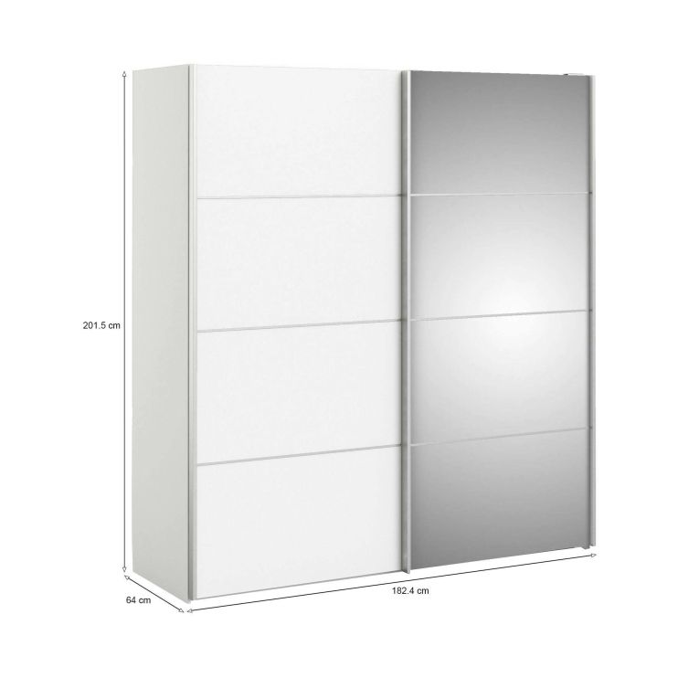 Guardaroba ante scorrevoli bianco 182x201h cm - Armento