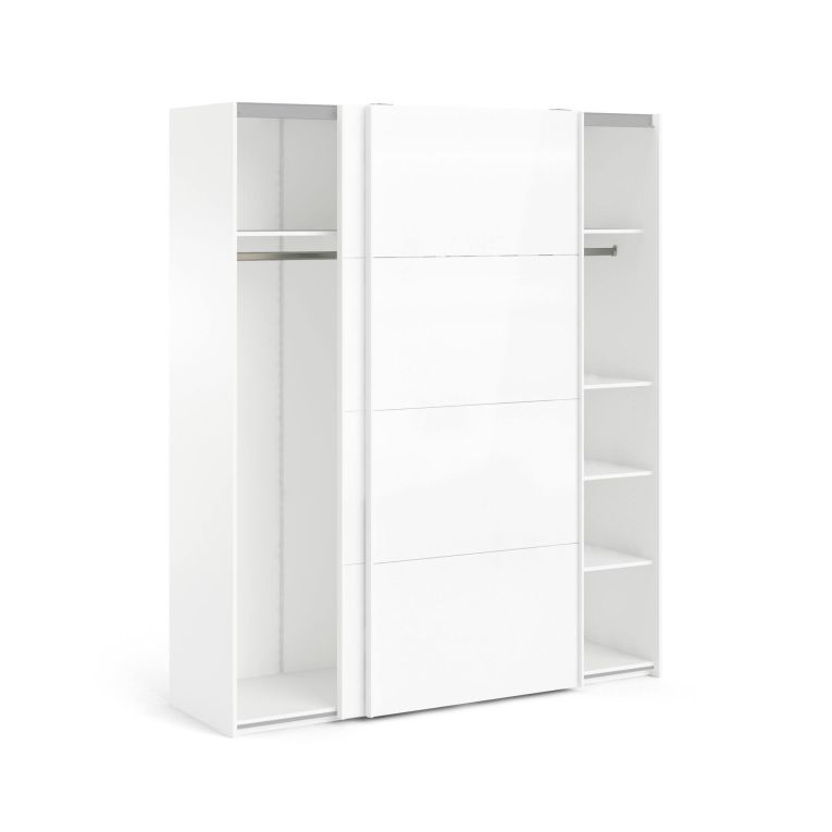 Guardaroba ante scorrevoli bianco lucido 182x220h cm - Badesse