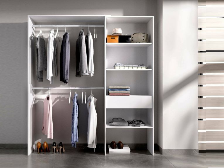 Guardaroba classico bianco 160x187h cm - Fauno
