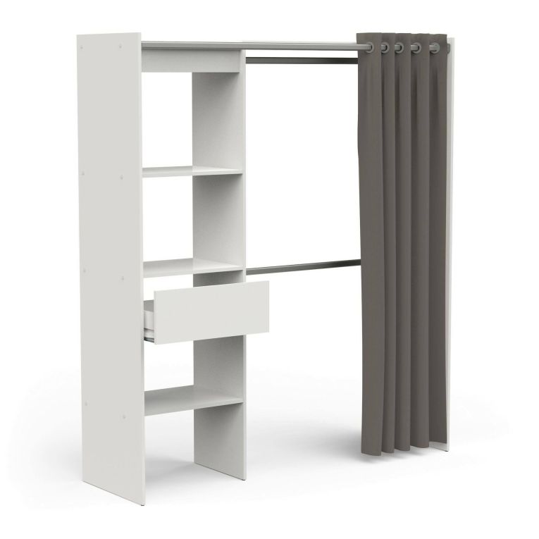 Guardaroba classico bianco opaco 167x191h cm - Serpentina