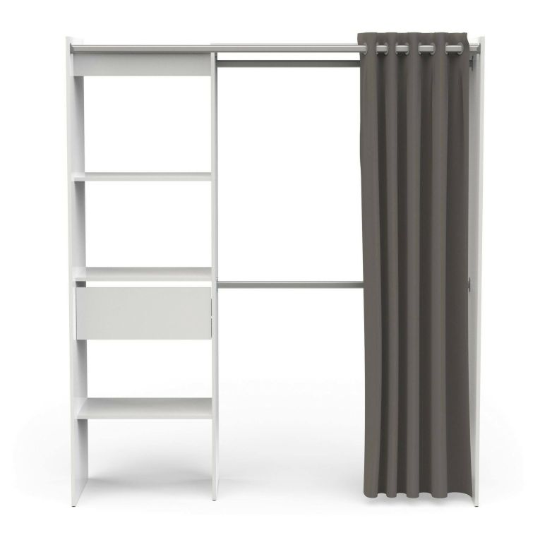Guardaroba classico bianco opaco 167x191h cm - Serpentina