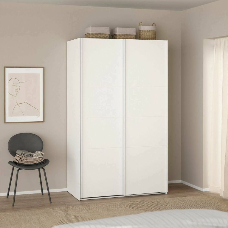Guardaroba con appendiabiti bianco 118x200h cm - Elen
