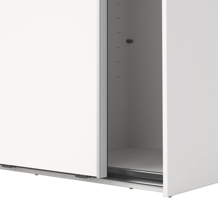 Guardaroba con appendiabiti bianco 118x200h cm - Elen