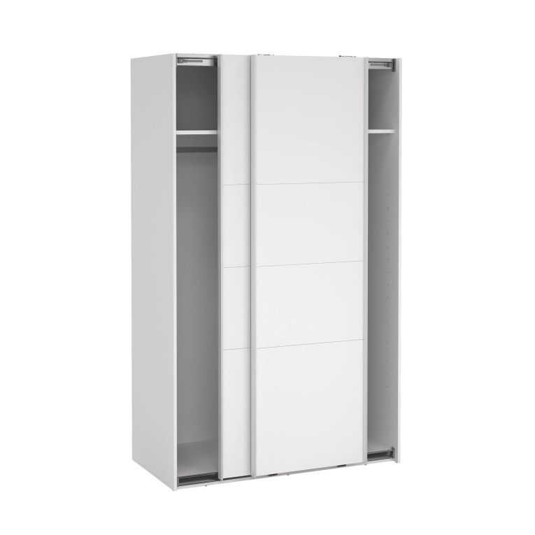 Guardaroba con appendiabiti bianco 118x200h cm - Elen