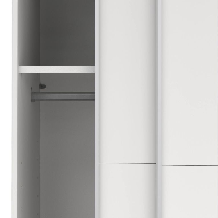 Guardaroba con appendiabiti bianco 118x200h cm - Elen