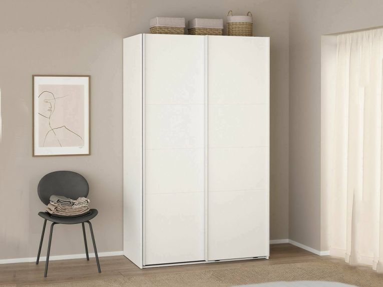 Guardaroba con appendiabiti bianco 118x200h cm - Elen