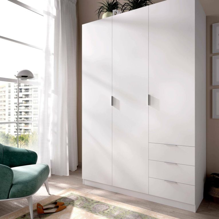 Guardaroba con appendiabiti bianco 121x184h cm - Astru
