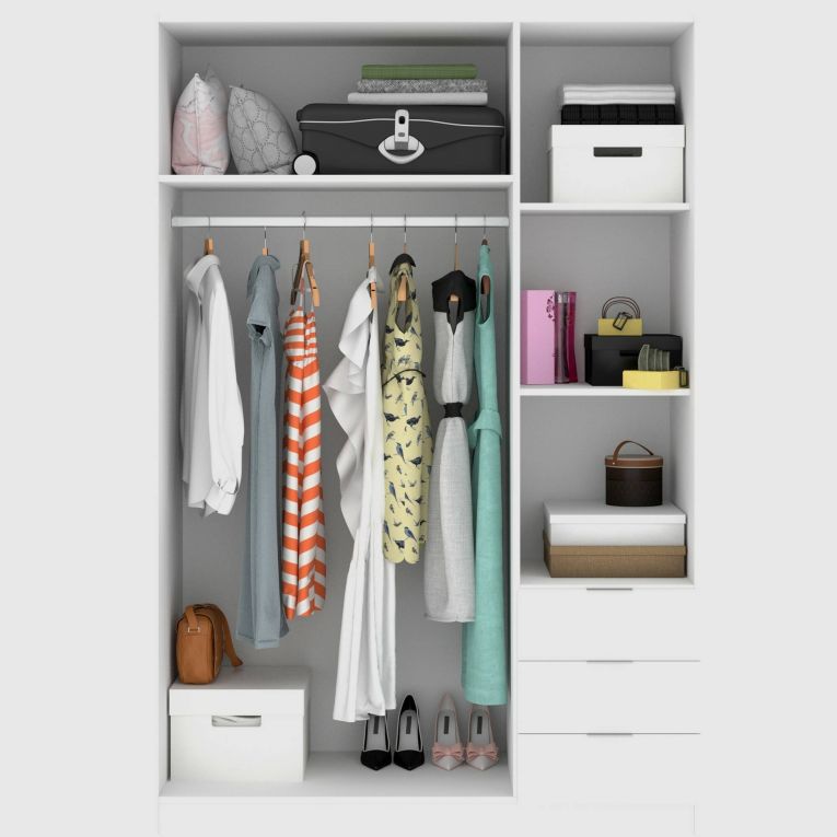 Guardaroba con appendiabiti bianco 121x184h cm - Astru