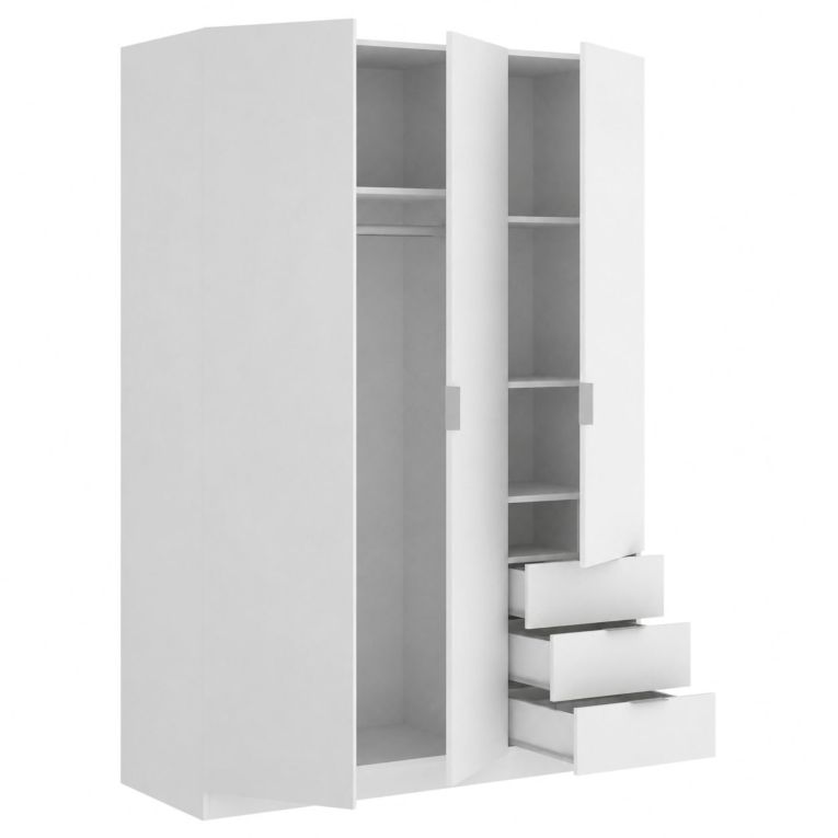 Guardaroba con appendiabiti bianco 121x184h cm - Astru