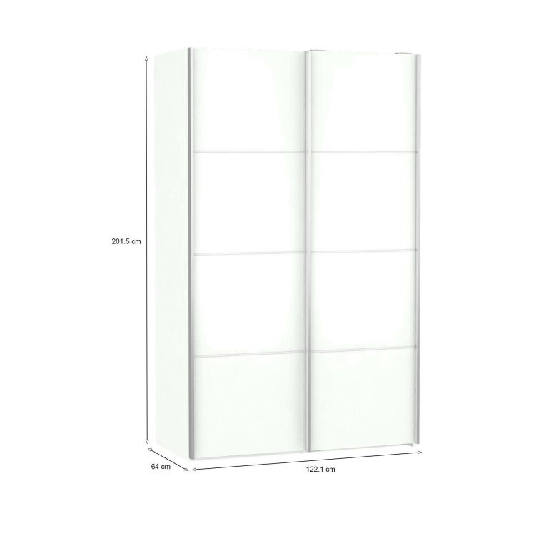 Guardaroba con appendiabiti bianco 122x201h cm - Andriano