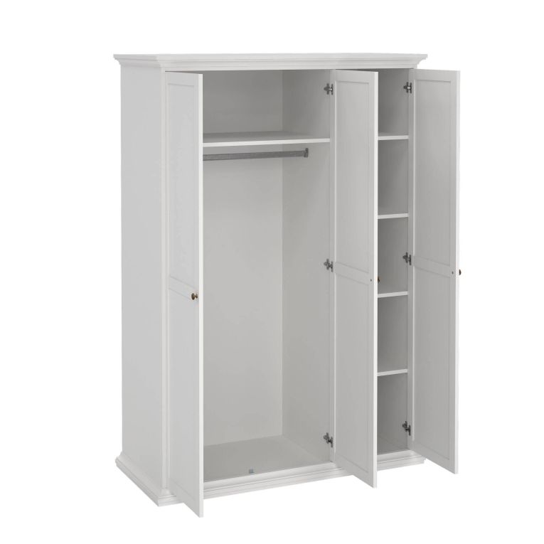 Guardaroba con appendiabiti bianco 138x200h cm - Dolor