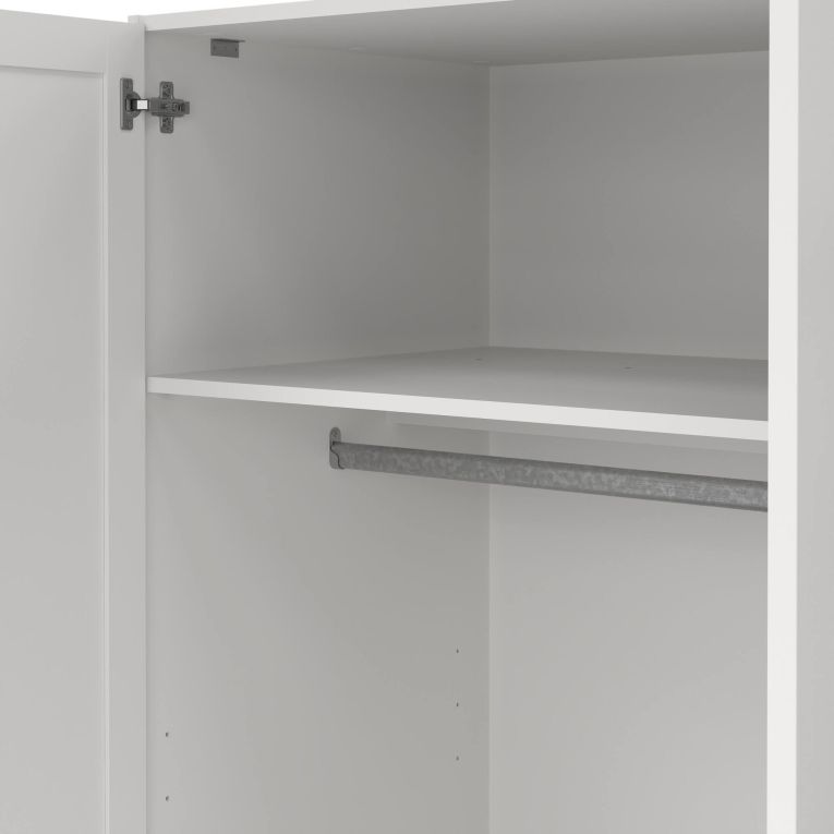 Guardaroba con appendiabiti bianco 147x200h cm - Gener