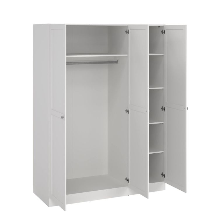 Guardaroba con appendiabiti bianco 147x200h cm - Gener