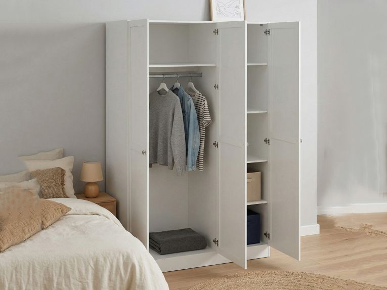 Guardaroba con appendiabiti bianco 147x200h cm - Gener