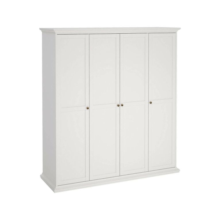 Guardaroba con appendiabiti bianco 181x200h cm - Ayas
