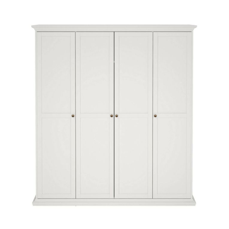 Guardaroba con appendiabiti bianco 181x200h cm - Ayas