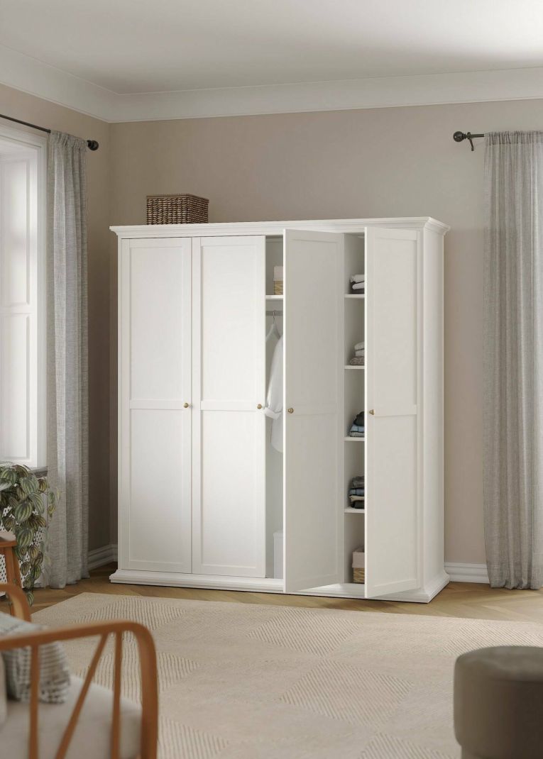 Guardaroba con appendiabiti bianco 181x200h cm - Ayas