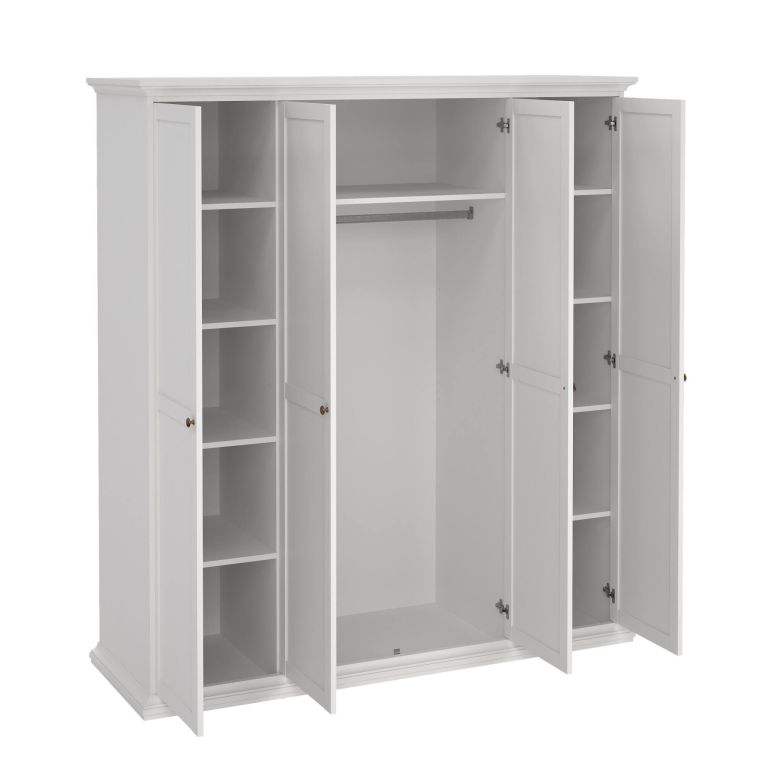 Guardaroba con appendiabiti bianco 181x200h cm - Ayas