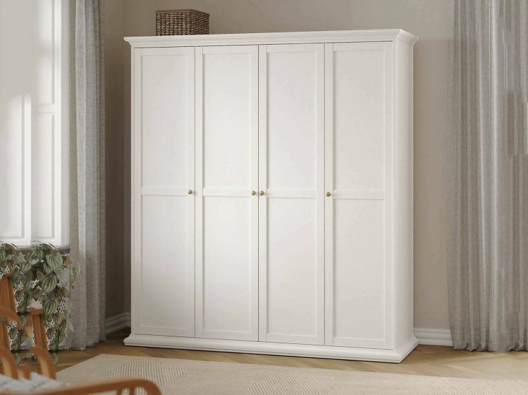 Guardaroba con appendiabiti bianco 181x200h cm - Ayas