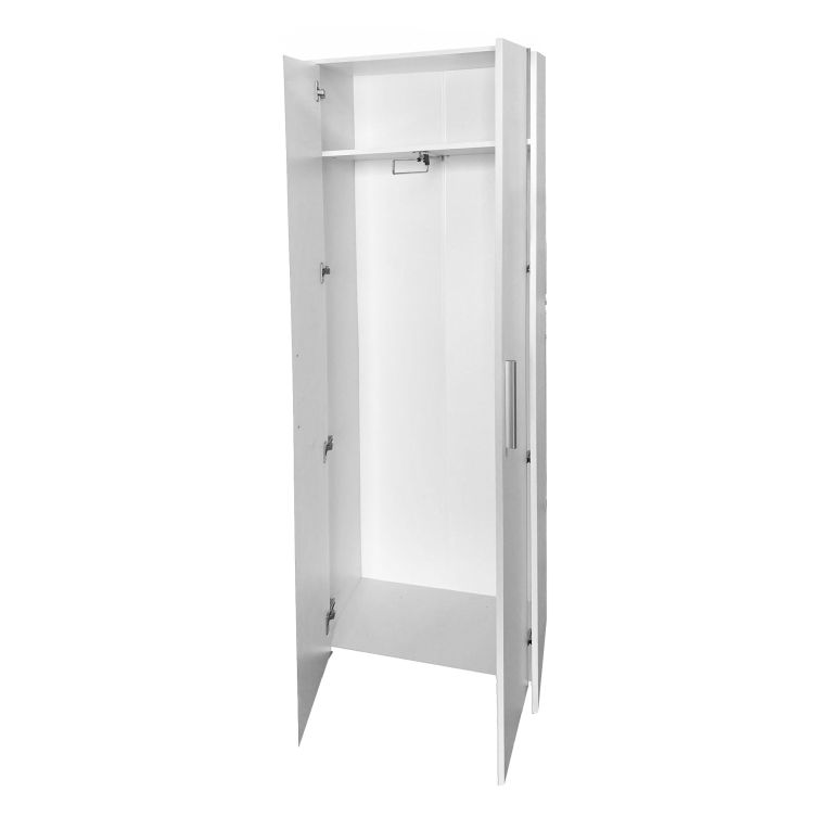 Guardaroba con appendiabiti bianco 65x197h cm - Vinadio