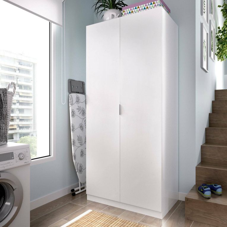 Guardaroba con appendiabiti bianco 81x184h cm - Artu