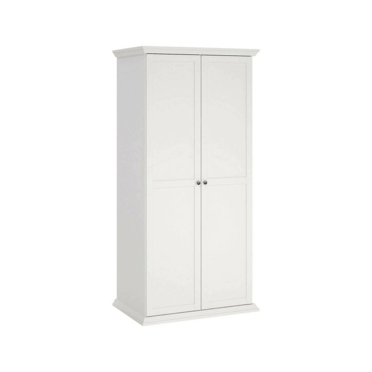 Guardaroba con appendiabiti bianco 95x200h cm - Darby