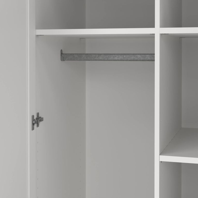 Guardaroba con appendiabiti bianco 95x200h cm - Darby
