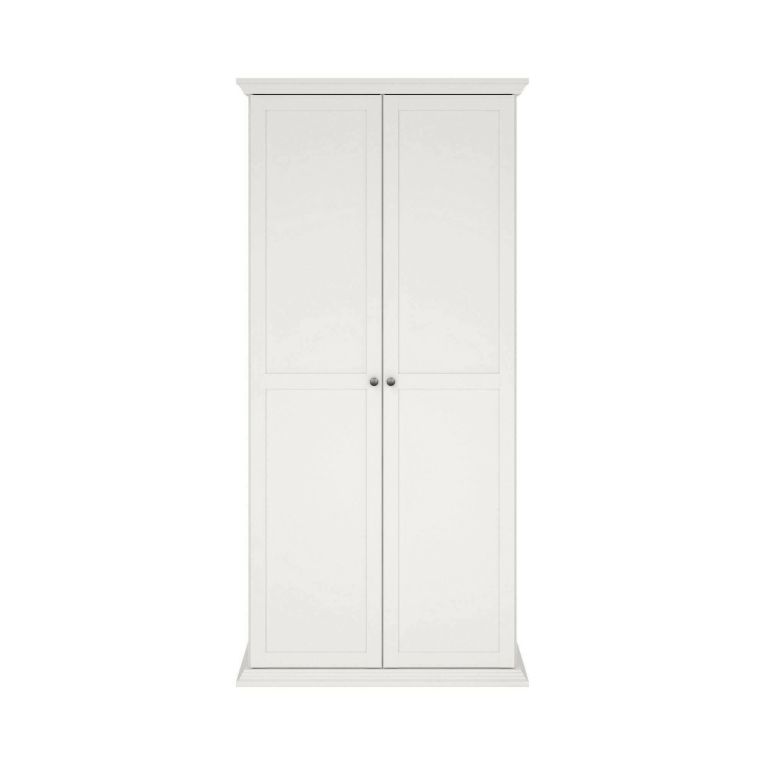 Guardaroba con appendiabiti bianco 95x200h cm - Darby