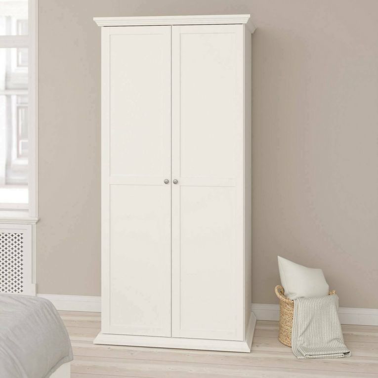 Guardaroba con appendiabiti bianco 95x200h cm - Darby
