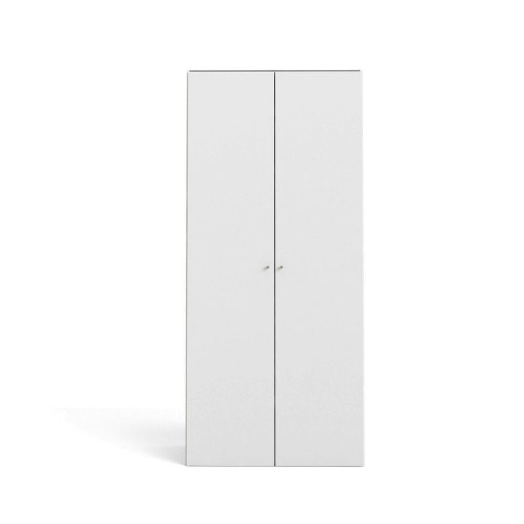 Guardaroba con appendiabiti bianco 98x218h cm - Alagna