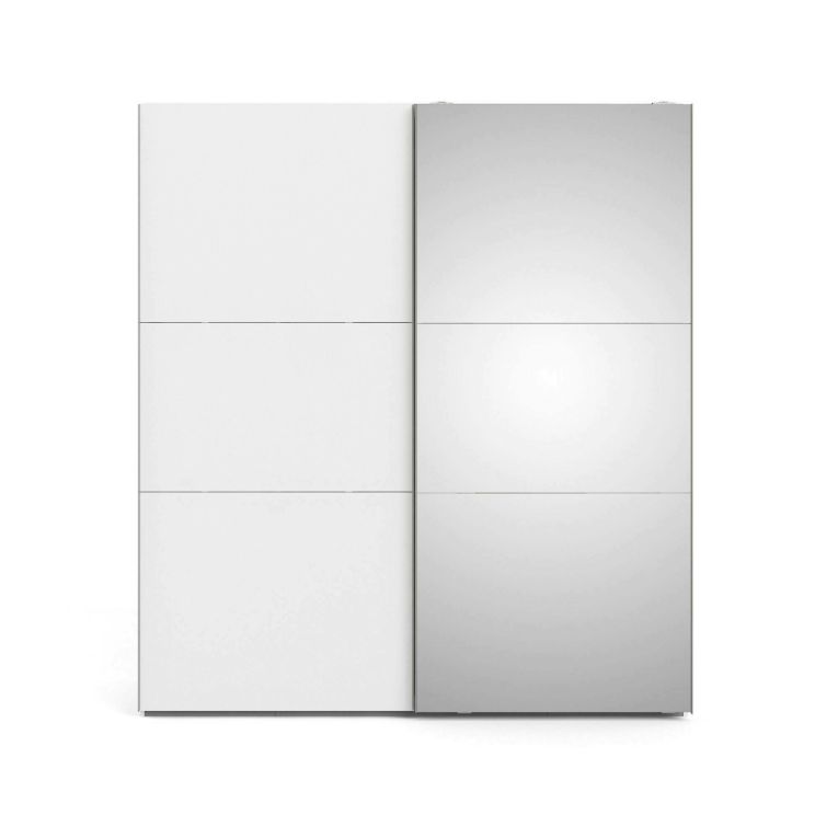 Guardaroba con appendiabiti bianco e grigio 195x220h cm - Andretta