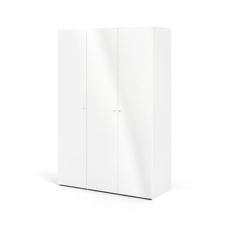 Guardaroba con appendiabiti bianco lucido 147x218h cm - Ernesto